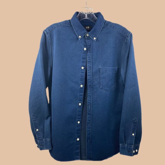 H&M - Dark Denim/Jean - Button Up - Picture 1 of 6